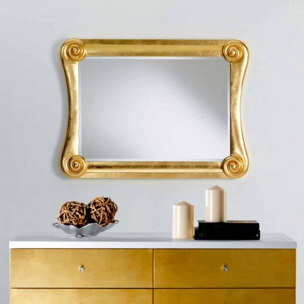 Bates modern design wall mirror, 123x90 Viadurini