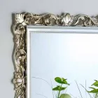 Design wall mirror with Marsy decorated frame, 98x98 cm Viadurini