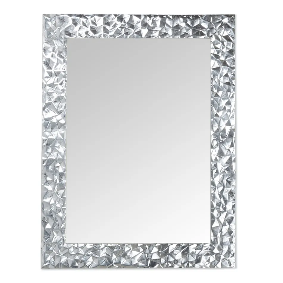 Wall Mirror in Hand Decorated Wood Made in Italy - Niagara Viadurini