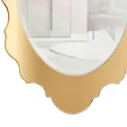 Plexiglass Wall Mirror with Gold or Silver Frame, Made in Italy - Ariele Viadurini