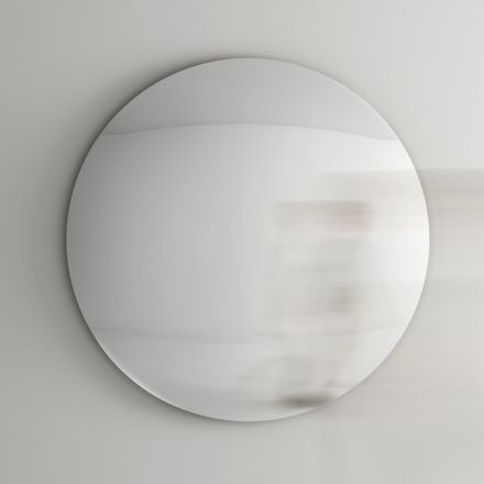 Wall Mirror in Curved Convex Glass in Different Finishes - Light Viadurini
