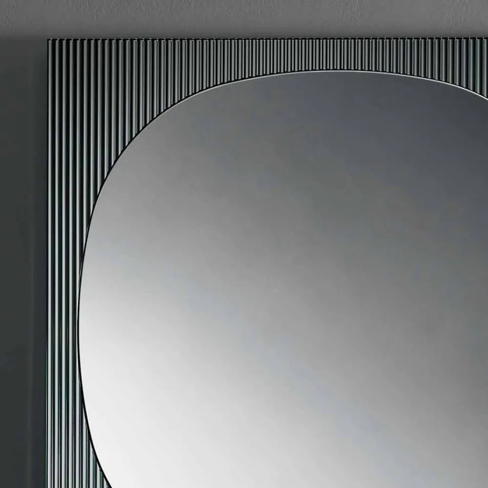 Smoked Colour Modern Square Wall Mirror Made in Italy - Bandolero Viadurini