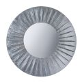 Round Wall Mirror with Iron Frame Elegant Design - Tassio