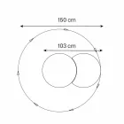 Round Wall Mirror with Satellite that Rotates 360 ° Made in Italy - Shaki Viadurini