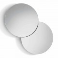 Round Wall Mirror with Satellite that Swivels a Full 360° Made in Italy - Shaki