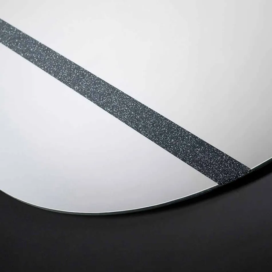 Round wall mirror of modern design 100% Made in Italy Athos Viadurini