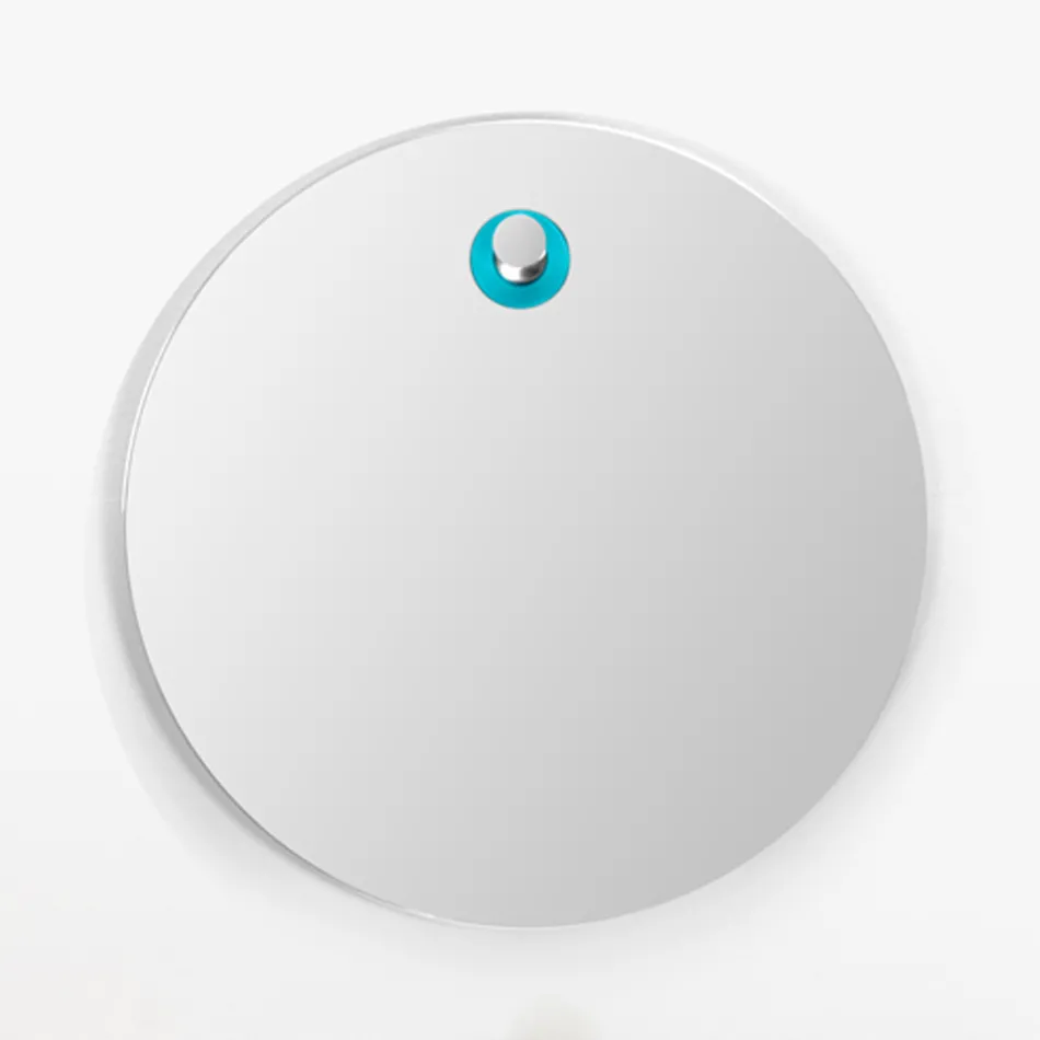 Round Wall Mirror Beveled Simple Design Made in Italy - Odile Viadurini