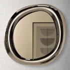 Shaped Wall Mirror with Curved Frame Made in Italy - Babila Viadurini