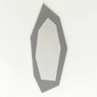 Shaped Wall Mirror with Glass Frame Made in Italy - Chlorine Viadurini