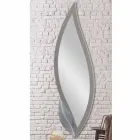 Wall mirror shaped modern dove grey lacquered made Italy Sagama Viadurini