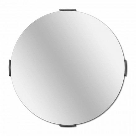 Modern Round Design Cantilever Wall Mirror with Frame - Odosso Viadurini