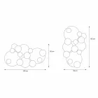 Decorative Wall Mirror with Colored Circles Design in 2 Dimensions - Babol Viadurini