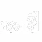 Decorative Wall Mirror with Colored Circles Design in 2 Dimensions - Babol Viadurini