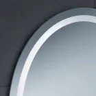 Contemporary design mirror with Pura LED lighting Viadurini