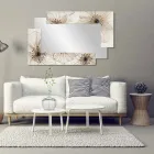 Wall mirror with double elle made in Italy Sandblasted design Viadurini