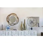 Tricolor Iron Modern Design Wall Mirror Made in Italy - Gertrude Viadurini