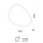 Irregular Shaped Mirror with Backlighting made in Italy - Ride Viadurini