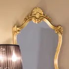Classic Gold Leaf Mirror with Shaped Frame Made in Italy - Precious Viadurini