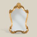 Classic Gold Leaf Mirror with Shaped Frame Made in Italy - Precious