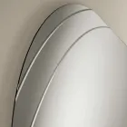 Glass Mirror with Engravings in Two Sizes and Colors Made in Italy - Vela Viadurini