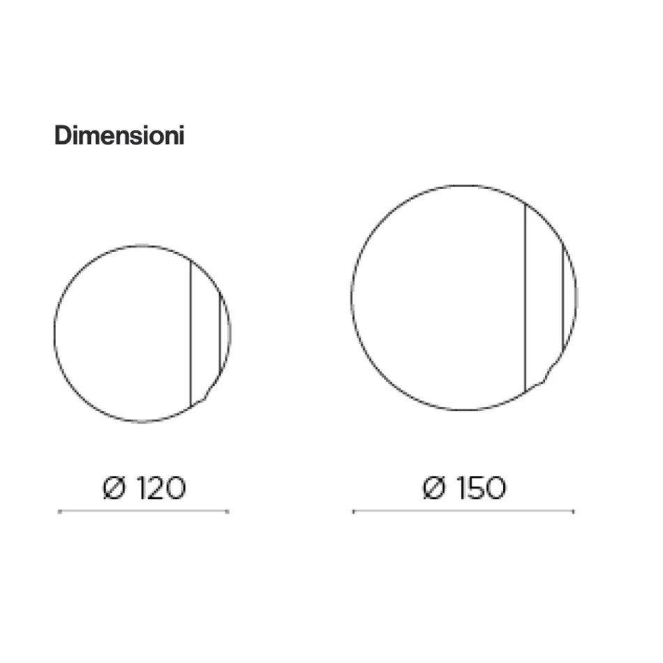 Made in Italy Wave Fused Glass Mirror - Candida Viadurini