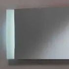 Design LED light Mirror with satin glass edges Sam Viadurini