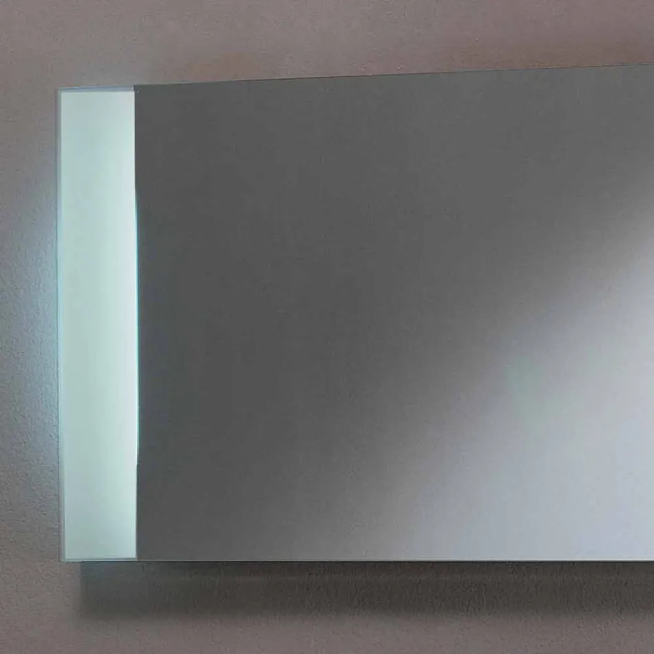 Design LED light Mirror with satin glass edges Sam Viadurini