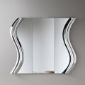 Modular Mirror with Fused Glass Insert Made in Italy - Sorya