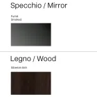 Square Mirror with Wooden Frame, Made in Italy - Vespera Viadurini