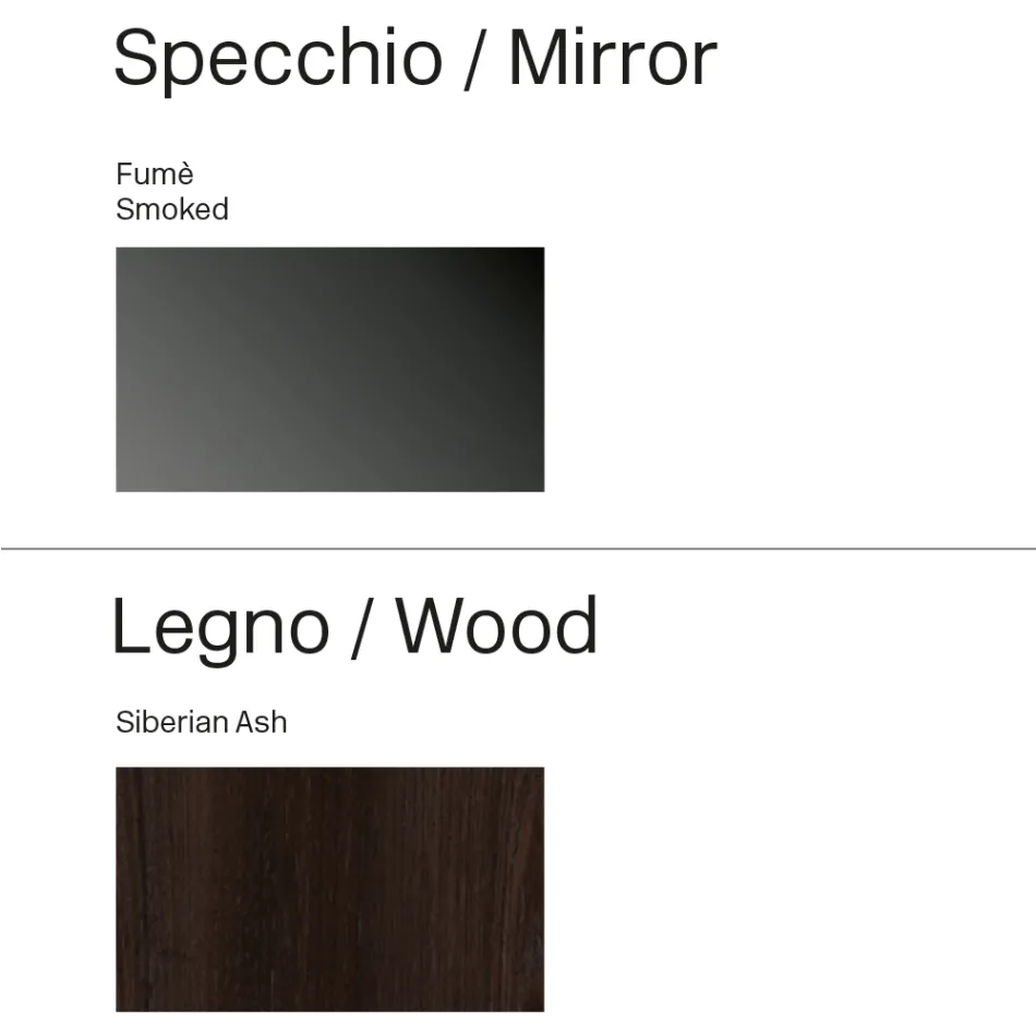 Square Mirror with Wooden Frame, Made in Italy - Vespera Viadurini