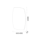 Perimeter LED Backlit Mirror Made in Italy - Sleep Viadurini