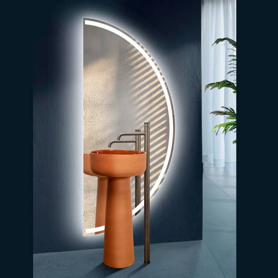Backlit Mirror with Continuous LED Stripe - Excelsior Viadurini