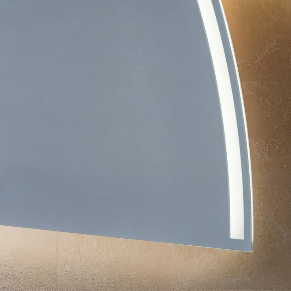 Backlit Mirror with Continuous LED Stripe - Excelsior Viadurini
