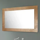 Rectangular Wall Mirror with Silver, Gold or Copper Glass Frame - Stileo Viadurini
