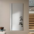 Rectangular Mirror with Side Insert in Two Colors Made in Italy - Lumis