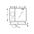 Rectangular Wooden Mirror and Magnifying Mirror Made in Italy - Curie Viadurini