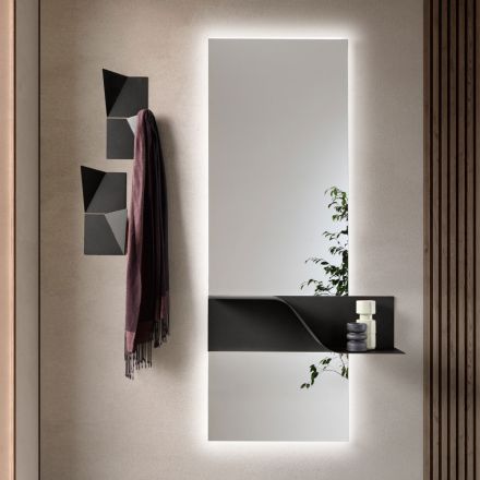 Rectangular Glass Mirror Backlit with LEDs Made in Italy - Solen Viadurini