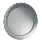 Round Wall Mirror with Sandblasted Decoration Made in Italy - Annamaria Viadurini