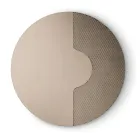 Round Wall Mirror with Mesh Insert Made in Italy - Annabella Viadurini