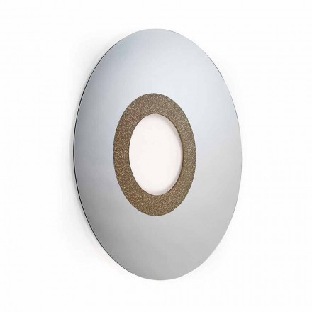 Round mirror of modern design made in Italy Aris Viadurini