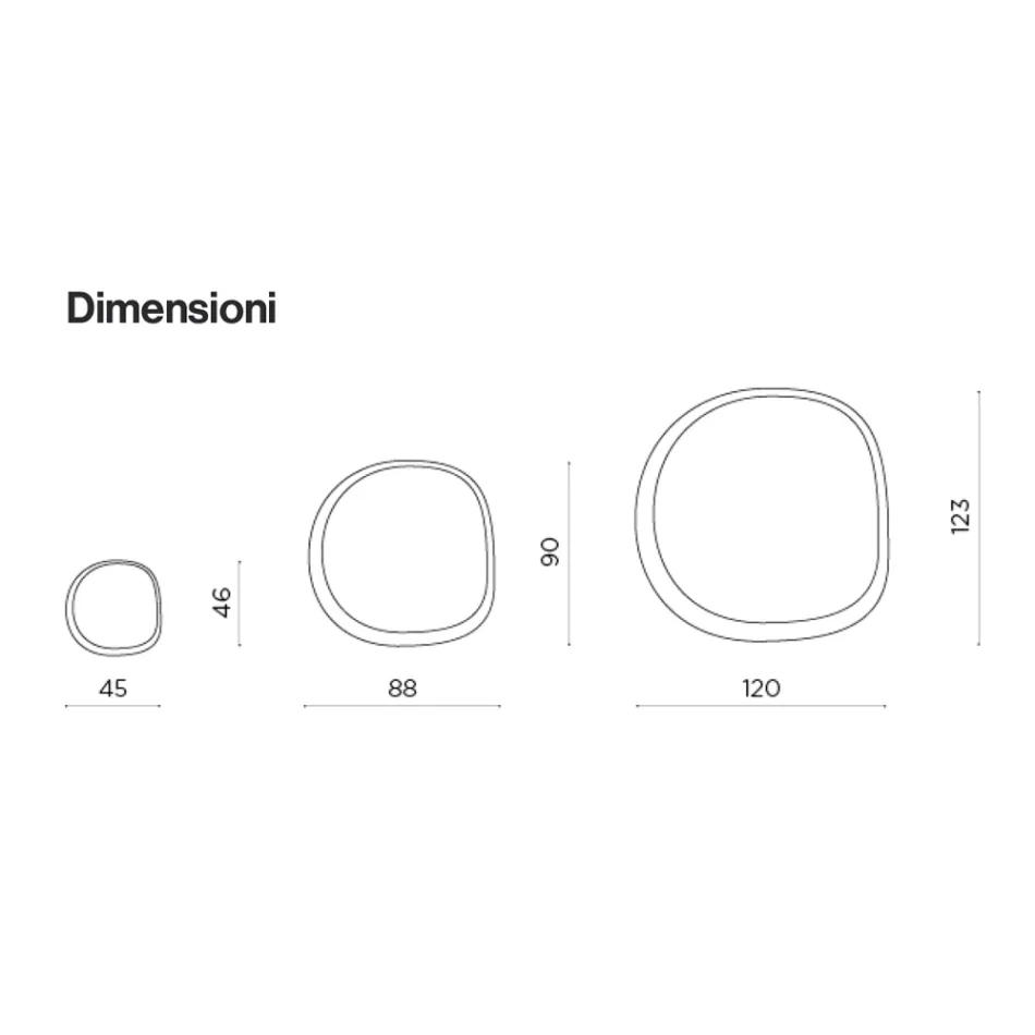 Shaped Mirror Made of Two Overlapping Glass Panels Made in Italy - Alida Viadurini