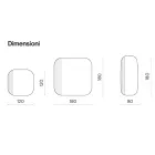 Shaped Mirror with Striped Insert Made in Italy - Alessia Viadurini