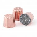 6 Pieces Tinned Copper Hand-Tinned Copper Cake Moulds - Gianvito