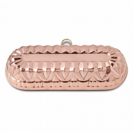 Oval Plumcake Mould in Hand Tinned Copper 30x11 - Gianclaudio Viadurini