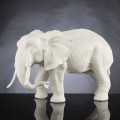 Handmade Ceramic Elephant-shaped Statue Made in Italy - Infantryman