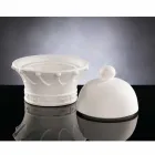 Decorative Figurine in White Ceramic Handmade Made in Italy - Queen Viadurini