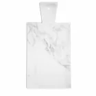 Modern Cutting Board in White Carrara Marble Made in Italy - Biblon Viadurini