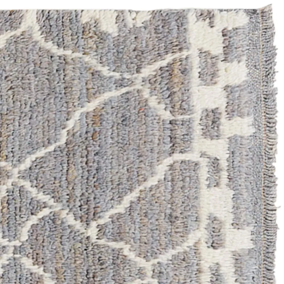 Handcrafted Long Pile Wool Rug Hand Knotted in Türkiye - Benedetta Viadurini