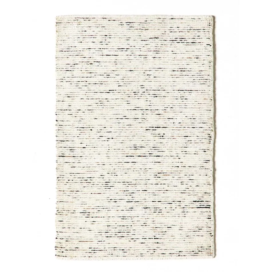 Lounge carpet in Cotton, Viscose and Wool Produced on a manual loom - Melita Viadurini