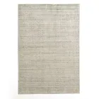 Lounge carpet produced on a manual loom in viscose, wool and cotton - Cristel Viadurini